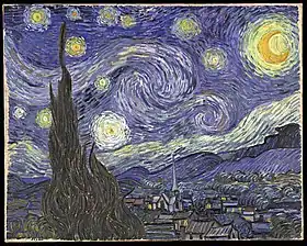 The Starry Night, by Vincent van Gogh (1889), Museum of Modern Art.