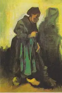 Woman with a Broom also Woman Sweeping the Floor, 1885, Kröller-Müller Museum, Otterlo, Netherlands (F152)