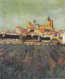 View of Saintes-Maries, 1888, Kröller-Müller Museum, Otterlo, Netherlands (F416)