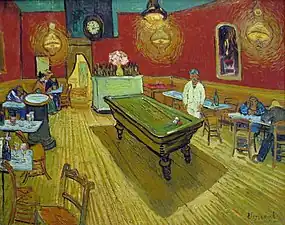 The Night Café (1888) by Vincent van Gogh. Bequest to Yale University Art Gallery.