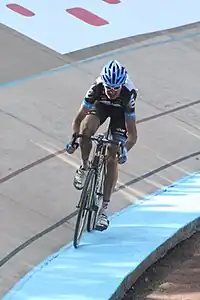 Johan Vansummeren en route to victory in Roubaix