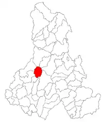 Location in Harghita County