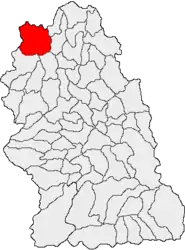 Location in Hunedoara County