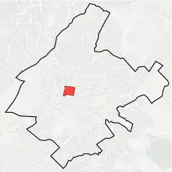 Location within Athens