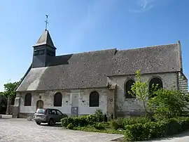 The church in Vaux-en-Amiénois