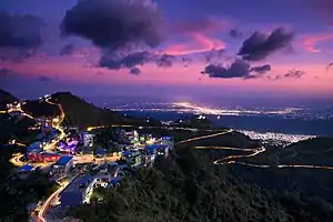 Evening view of Bhedetar, the hill station of Nepal.