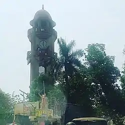 Clock tower chowk with statue of Veer Kunwar Singh on horse back