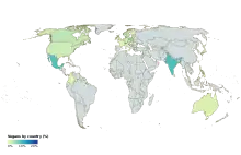 Vegans by country