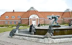 Vejen, troll fountain.