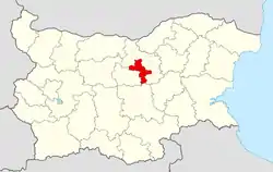 Veliko Tarnovo Municipality within Bulgaria and Veliko Tarnovo Province.