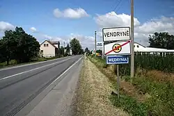 Entrance to Vendryně