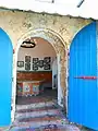 Door leading to water fountain in main building