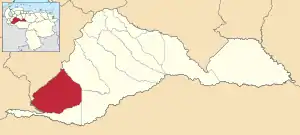 Location in Barinas