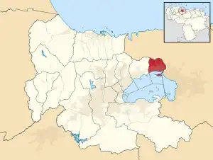 Location in Carabobo