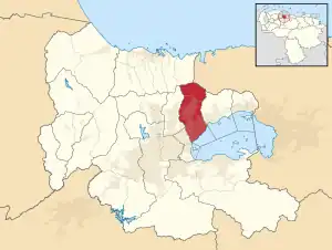 Location in Carabobo