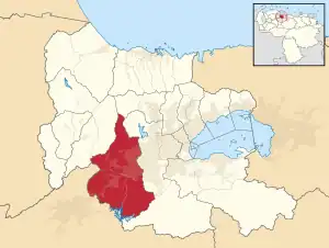 Location in Carabobo