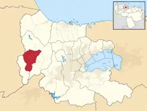 Location in Carabobo