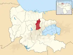 Location in Carabobo