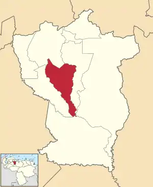 Location in Cojedes