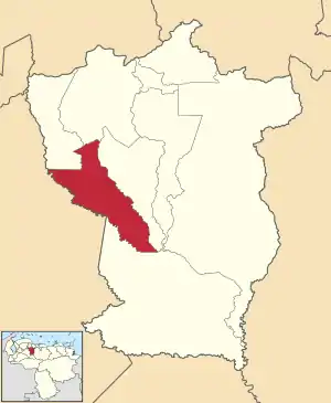 Location in Cojedes