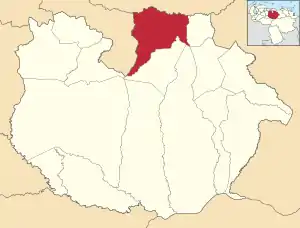 Location in Guárico