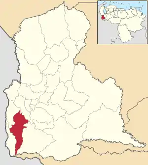 Location in Táchira