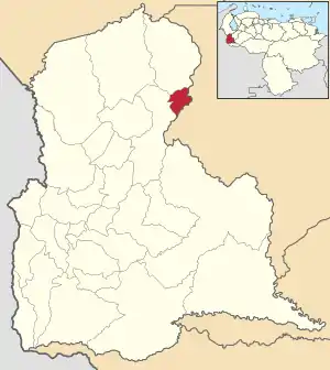 Location in Táchira