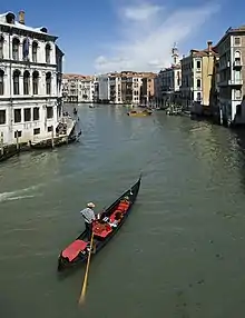 Sculling a gondola