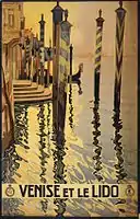 Venise et le Lido, travel poster by Vittorio Grassi