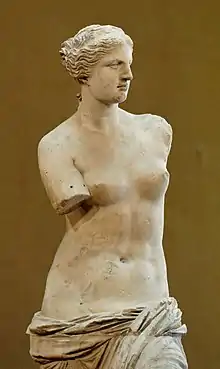 Venus de Milo, c. 130–100 BCE, Greek, the Louvre