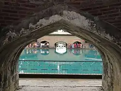 View of Spring from inside the arcade