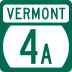 Vermont Route 4A marker