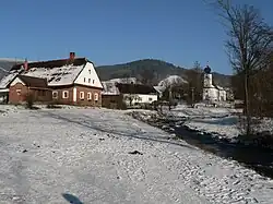 View towards the Church of Saint Matthew