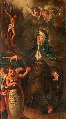 Saint Veronica Giuliani receiving stigmata