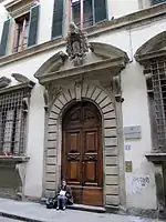 Palazzo Fioravanti in Florence in a late Mannerist style is generally attributed to Bartolomeo Ammannati and by others to Bernardo Buontalenti.