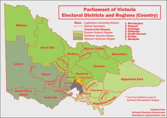         Map of country districts (2006–2014)