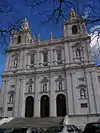 Mannerist façade of São Vicente de Fora in Lisbon (1582–1629)