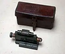 Clinometer designed to enable indirect fire capability with a Vickers machine gun circa 1918