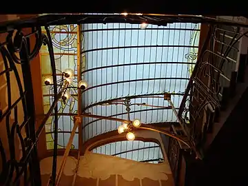 Skylight above the stairway of the Horta Museum (1898–1901)