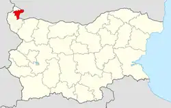 Vidin Municipality within Bulgaria and Vidin Province.