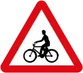 Caution for bicyclists