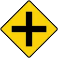 Intersection with a secondary road