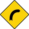 Curve to right