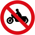 No motorcycles