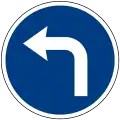 Turn left ahead