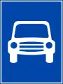 403a: Road / lane reserved for cars