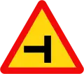 205c: Side road intersection on the left