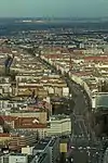 View of Prenzlauer Allee from the television tower