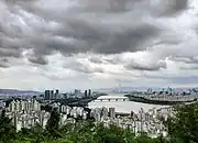 View of Seoul from the pagoda atop Eungbongsan (2019)