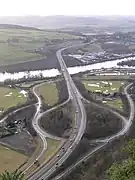 Looking southwest from the summit, towards Friarton Bridge